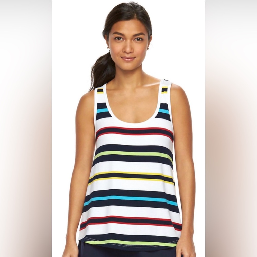 Chaps Sport Striped Tank Top
